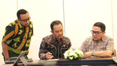 Wali Kota Samarinda, Andi Harun saat melakukan kunjungan ke Kementerian Dalam Negeri (Kemendagri)