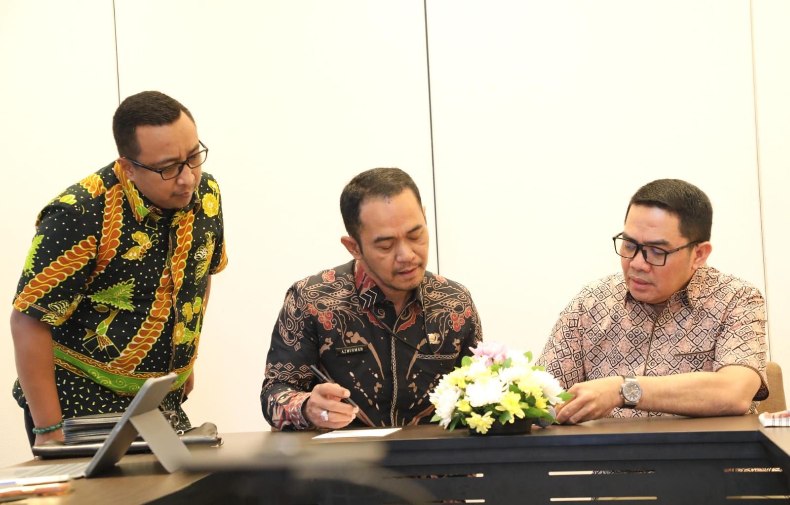 Wali Kota Samarinda, Andi Harun saat melakukan kunjungan ke Kementerian Dalam Negeri (Kemendagri)