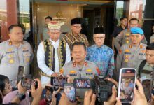 Kapolda Kaltim, Irjen Pol Endar Priantoro yang dijumpai awak media dan menjelaskan terkait pengamanan aksi di tanggal 21 April mendatang. (IST)