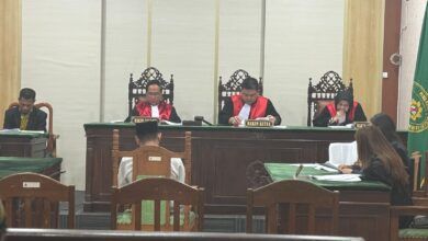 Suasana sidang kasus keberangkatan haji yang digelar di Pengadilan Negeri Samarinda. (IST)