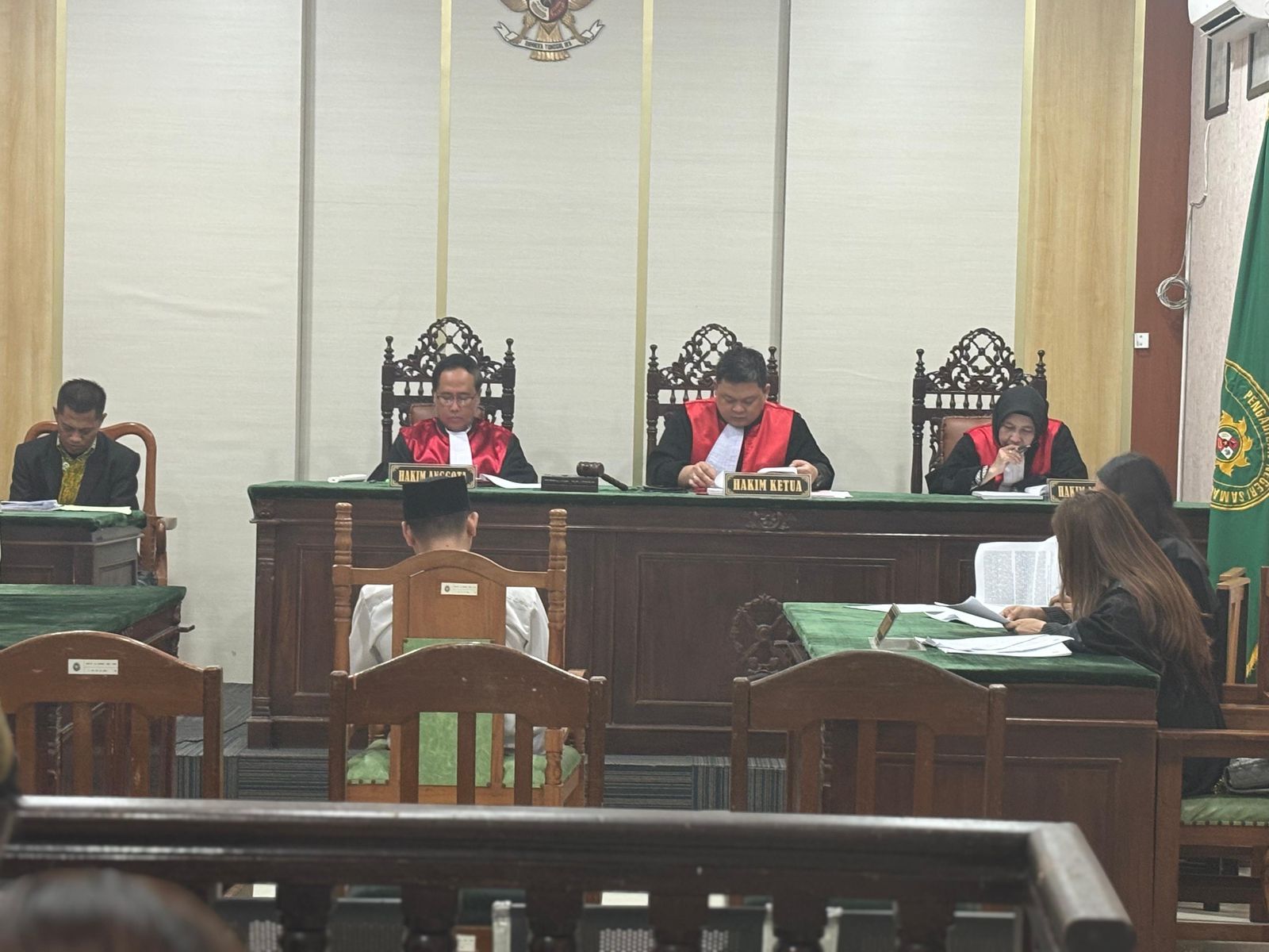 Suasana sidang kasus keberangkatan haji yang digelar di Pengadilan Negeri Samarinda. (IST)