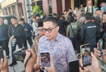 Wali Kota Samarinda, Andi Harun yang dijumpai awak media usia mengikuti kegiatan silaturahmi dan konsolidasi di gedung Mapolresta Samarinda, Jumat (17/4/2026). (IST)